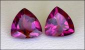 ROYAL RHODOLITE GARNET, MATCHED PAIR (ASIA) � 6 MM. TRILLION